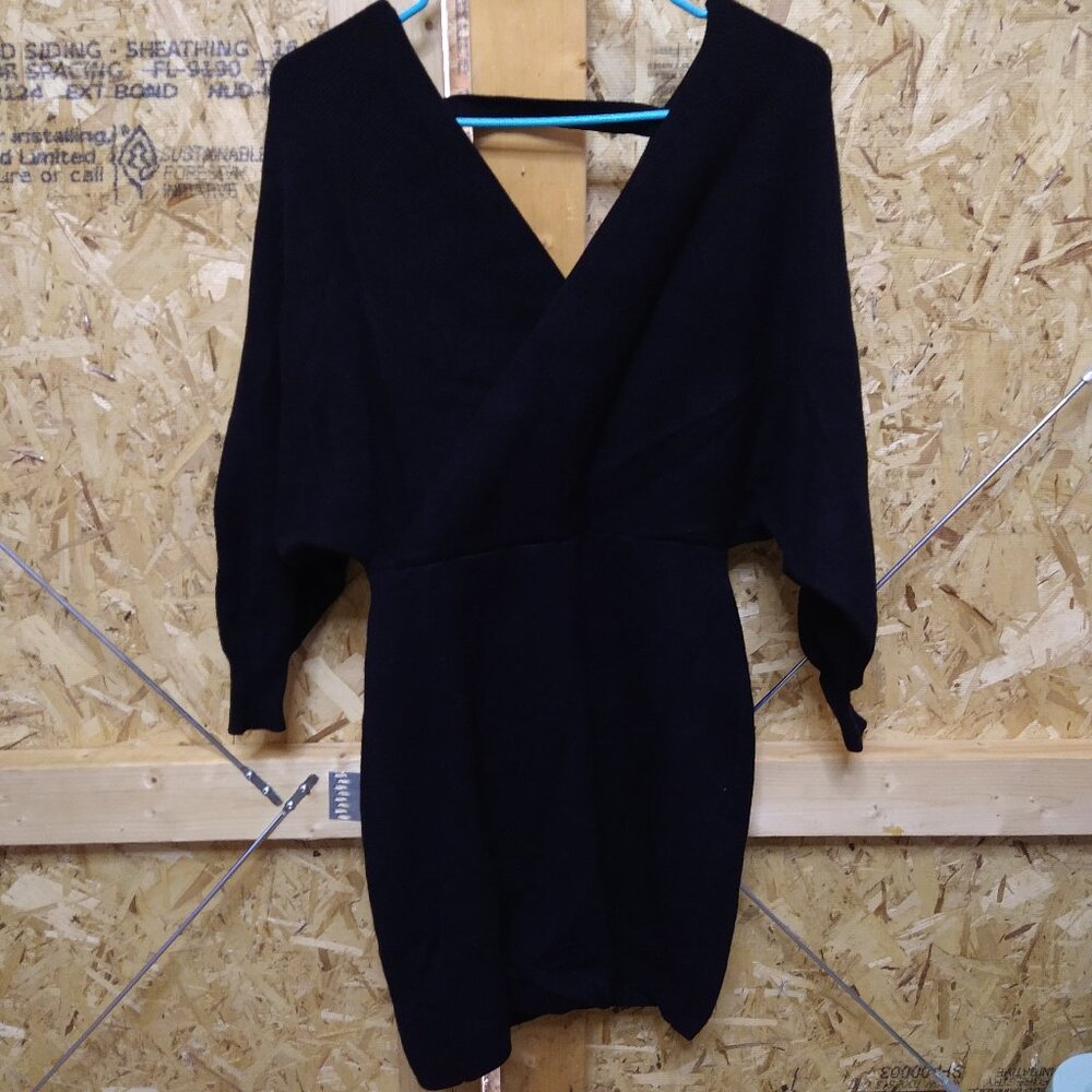 Chic Black Long Sleeve Dress